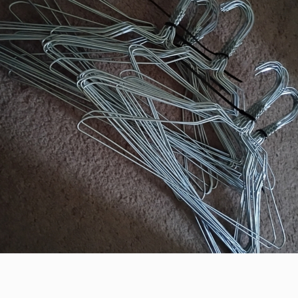Silver Metal Wire Hangers